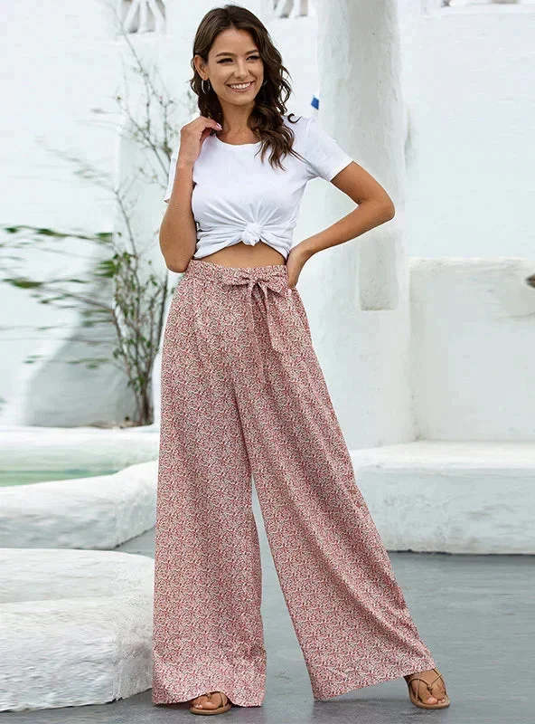 TastyHottie - LOOSE PRINTED WIDE-LEG PANTS