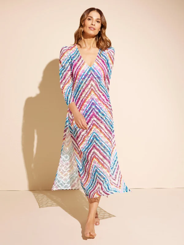 AquaLace™ Puff Sleeve Caftan