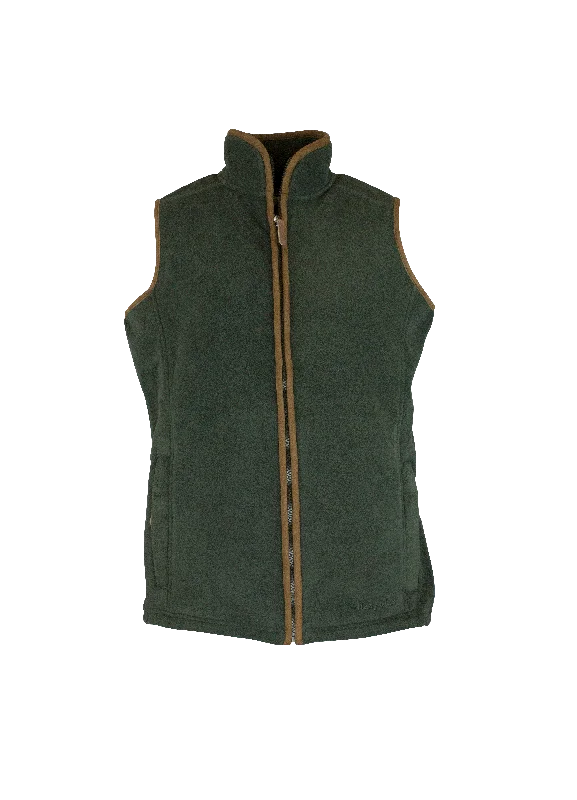 LF201 - Ladie's Fleece Gilet - GREEN