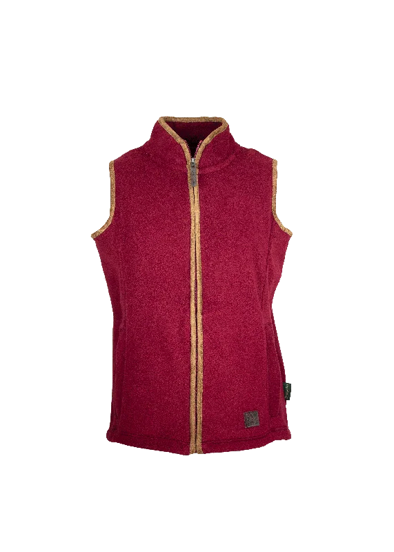 LF201 - Ladie's Fleece Gilet - RUBY