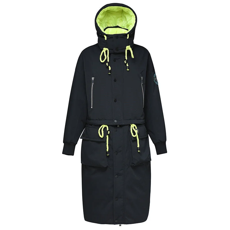 Long Winter Coats Womens Hooded Down Jacket