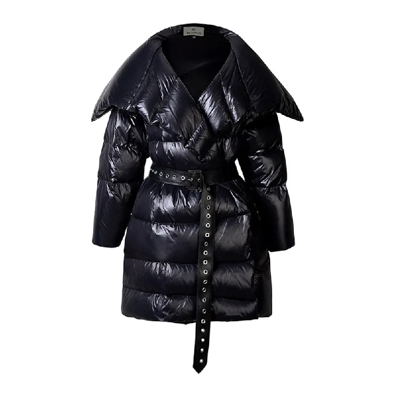 Irregular Minority Bread Down Jacket Women's New Winter Fashion Large Lapel Personality Coat