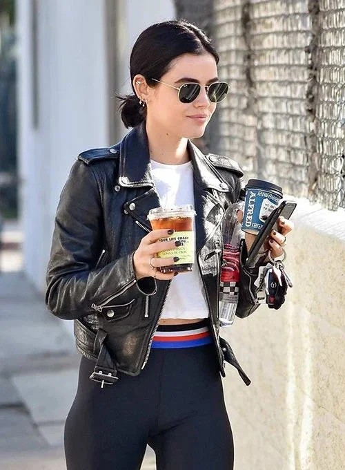 Lucy Hale Studio City Black Leather Jacket