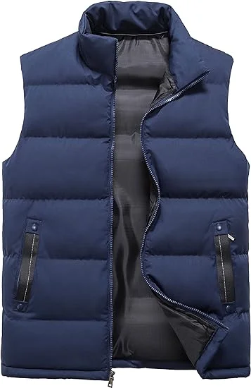 Men's Blue Puffer Vest