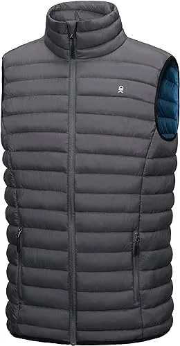 Men's Lightweight Warm Puffer Vest for Golf Hiking