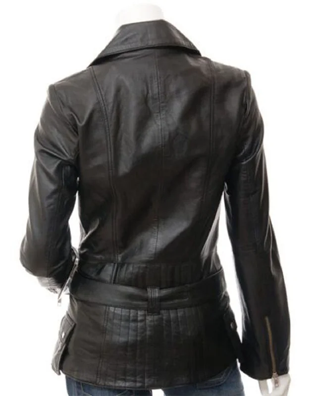 Stylish Leather Jacket For Women Black Biker Jacket