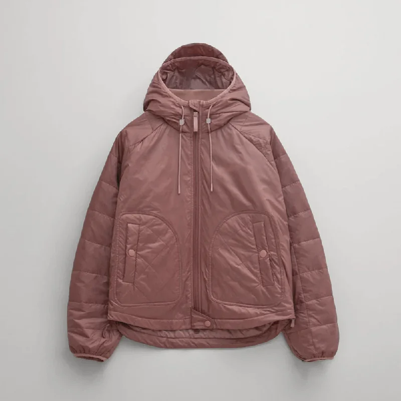 Women Pink Winter Parka Jacket With Hood