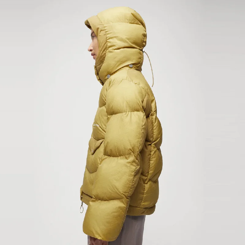 Women's Simple Yellow Puffer Jacket