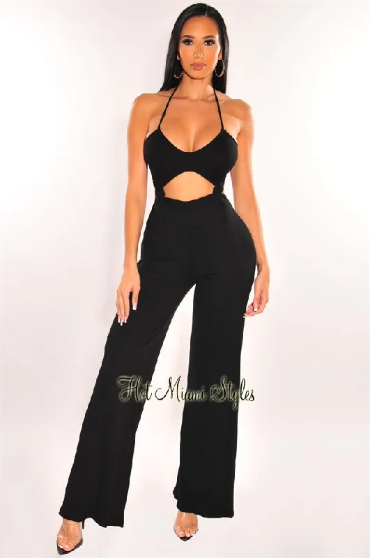 black-ribbed-halter-knotted-cut-out-palazzo-jumpsuit