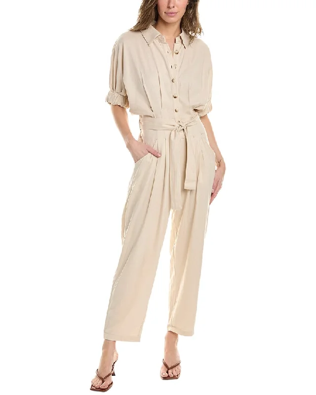 Blank NYC Linen-Blend Jumpsuit