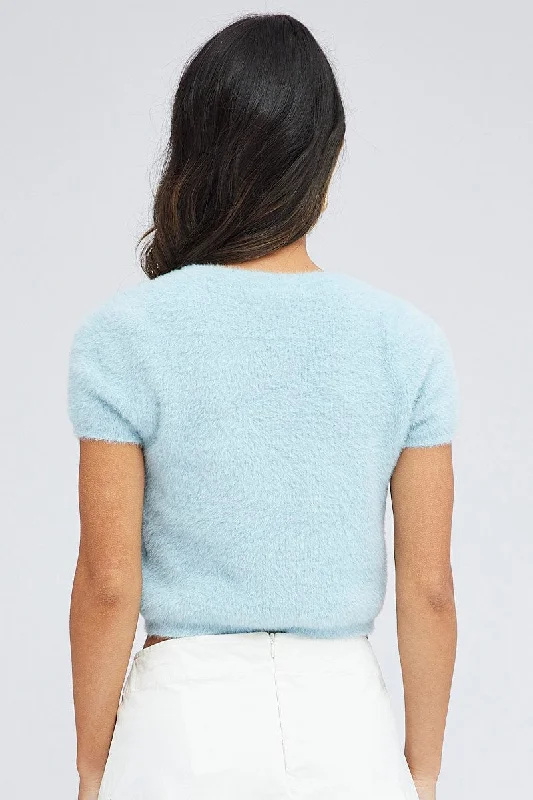 blue-fluffy-knit-top-short-sleeve-crew-neck-kn2292-40jb-2