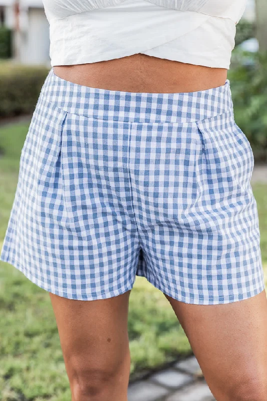 blue-gingham-short