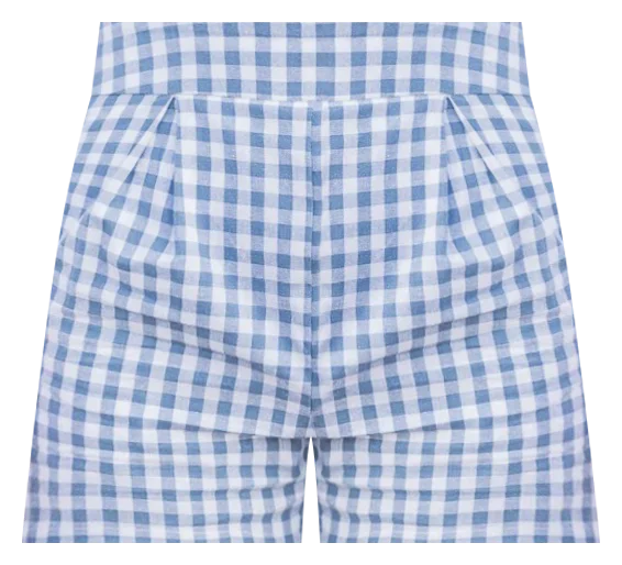 blue-gingham-short