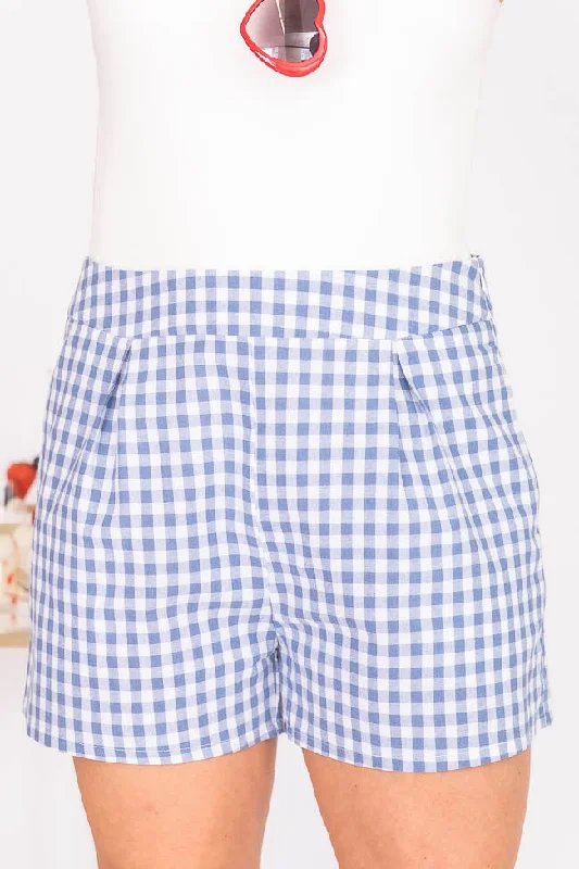 blue-gingham-short