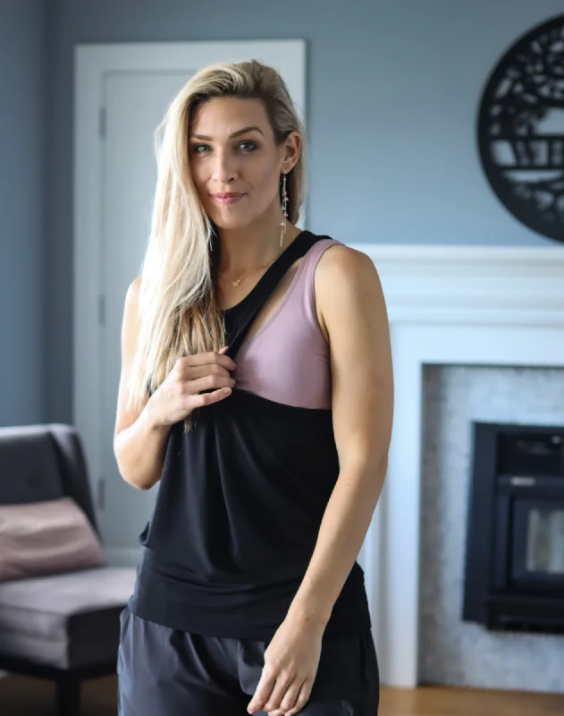 breastfeeding-tops-casual-tank-black