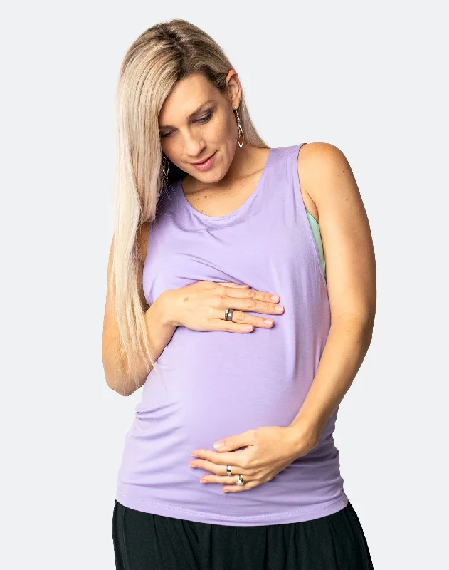 Breastfeeding Top - Casual Tank Lavender