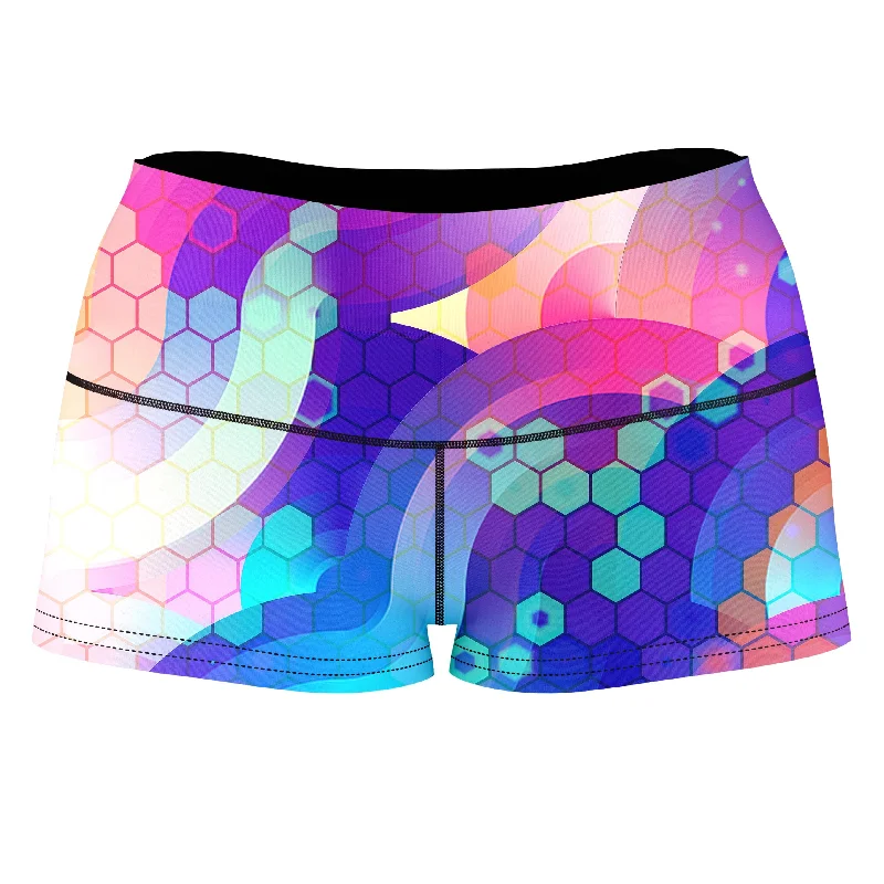 Bubbly High-Waisted Women's Shorts