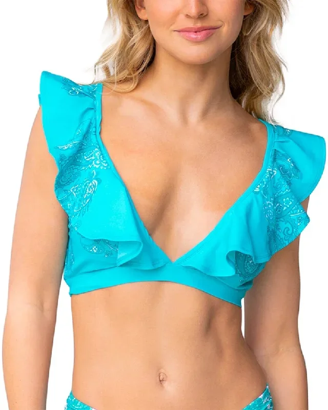 Cabana Life St. Pete Ruffle Bikini Top