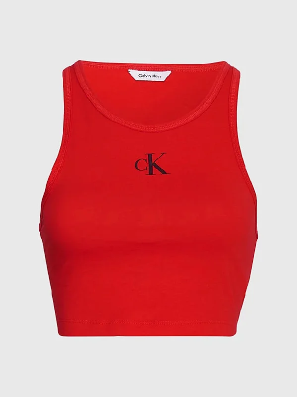 calvin-klein-ck-cropped-beach-tank-top-red