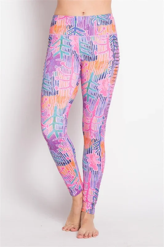 CUTOUT SIDE SPRING PRINTED LEGGING