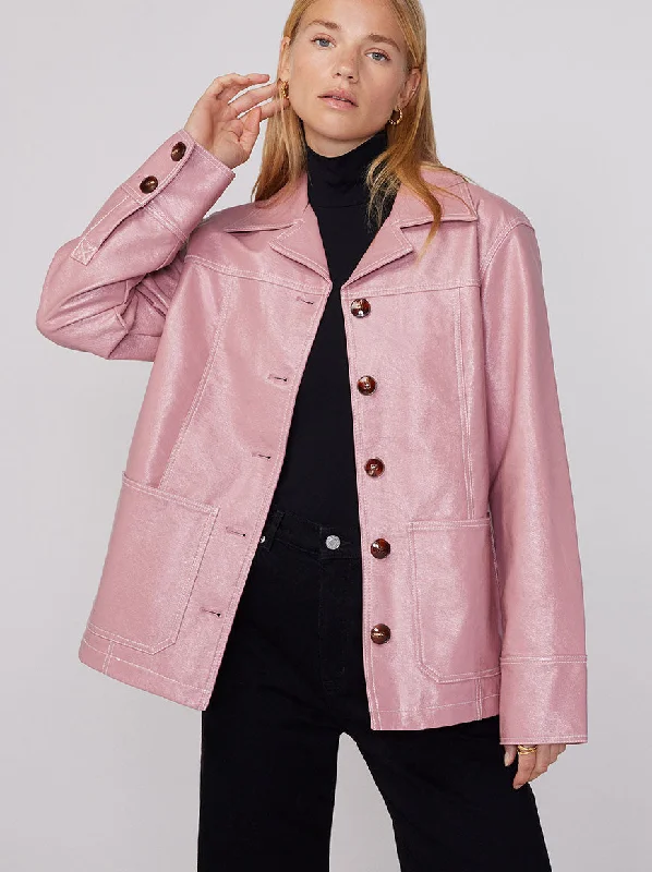 Frankie Pink Vinyl Jacket