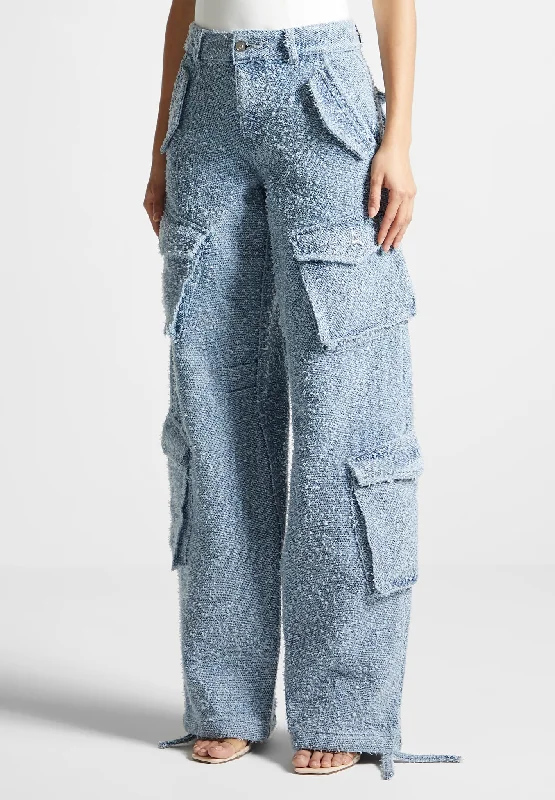 high-waisted-boucle-denim-cargo-pants-mid-blue