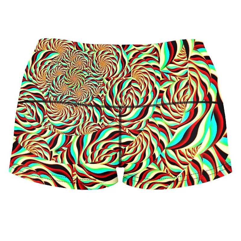 horizon-trippy-high-waisted-womens-shorts