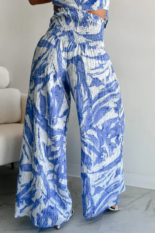 iconic-option-printed-smocked-wide-leg-pants-blue