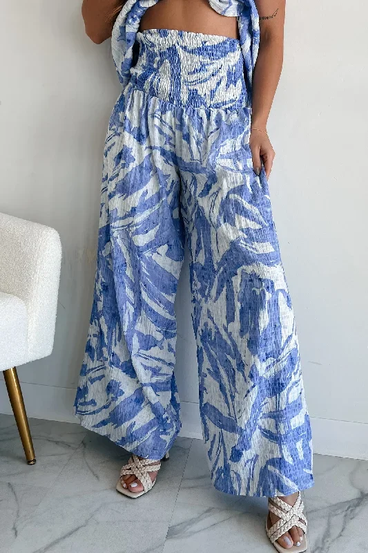 iconic-option-printed-smocked-wide-leg-pants-blue