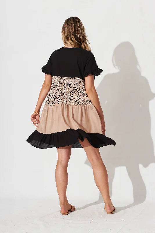 krystin-dress-in-black-and-blush-multi-linen-blend