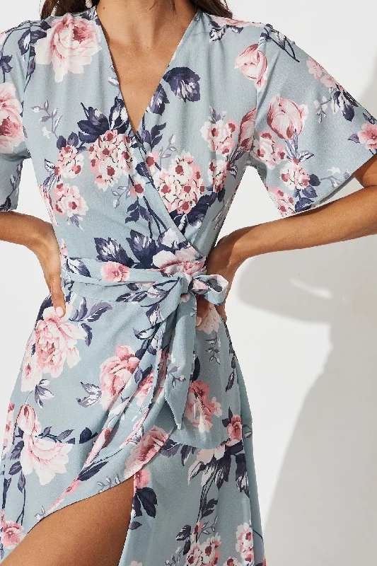 lacey-wrap-dress-in-blue-with-pink-floral