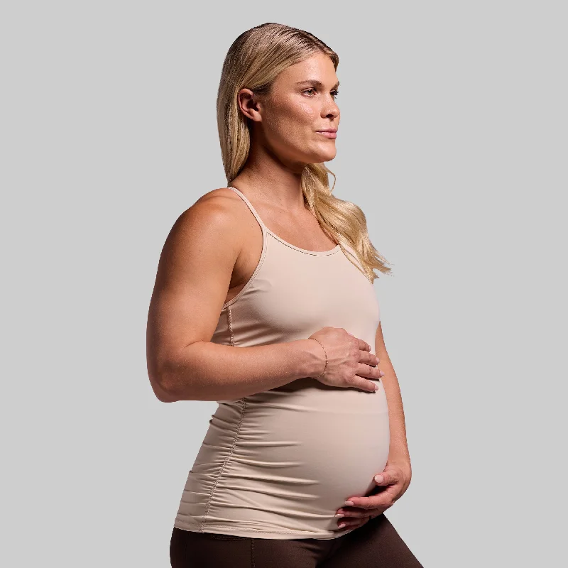 Maternity Drop Shot Tank (Oatmeal)