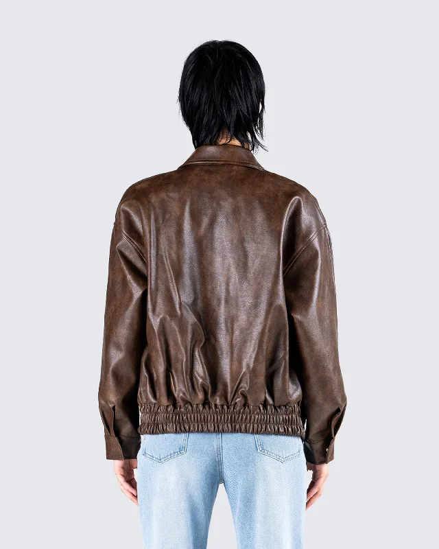 maven-brown-vegan-leather-jacket