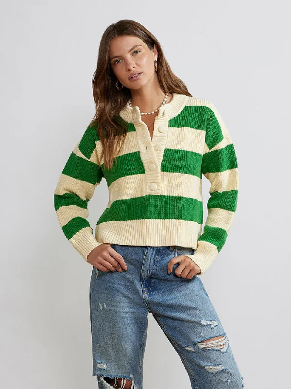 mirabel-green-stripe-knit-sweater