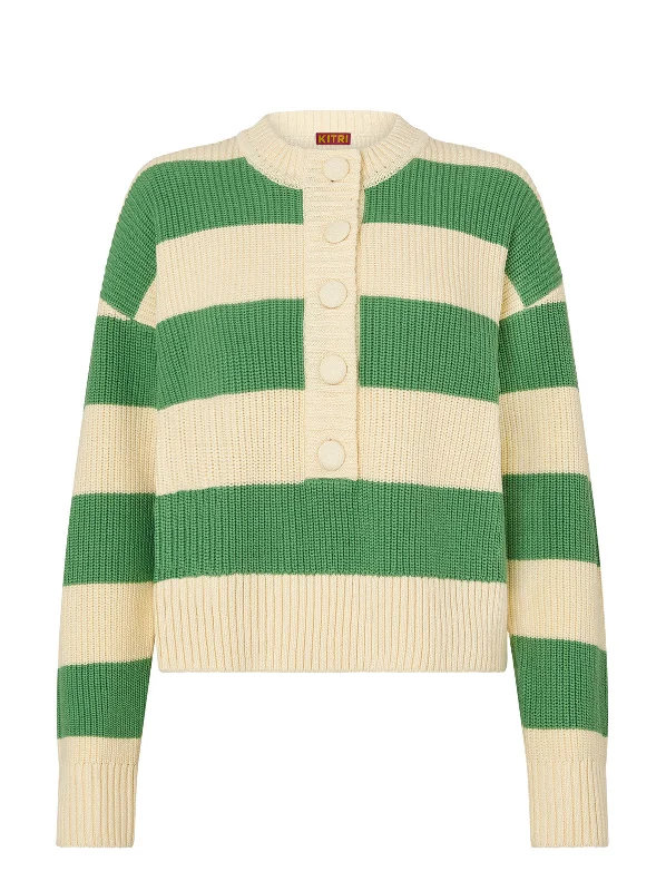 mirabel-green-stripe-knit-sweater