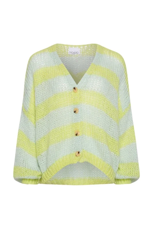 Noella - Riri Knit Cardigan - Light Blue/Green