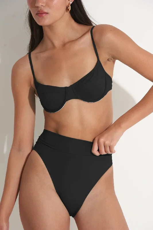 PILPEL HIGH WAIST  BOTTOM IN BLACK