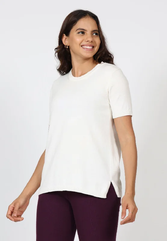 round-neck-half-sleeve-cotton-top