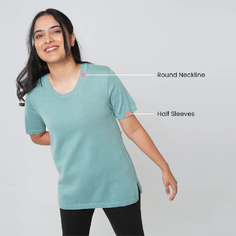 round-neck-half-sleeve-cotton-top