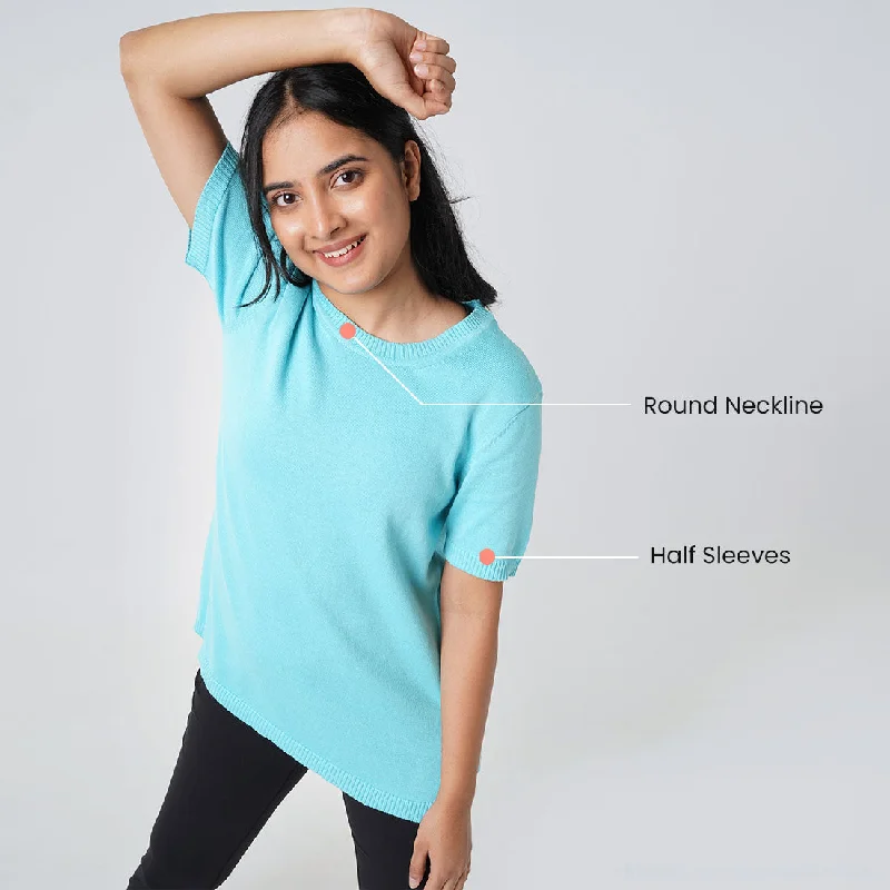 round-neck-half-sleeve-cotton-top