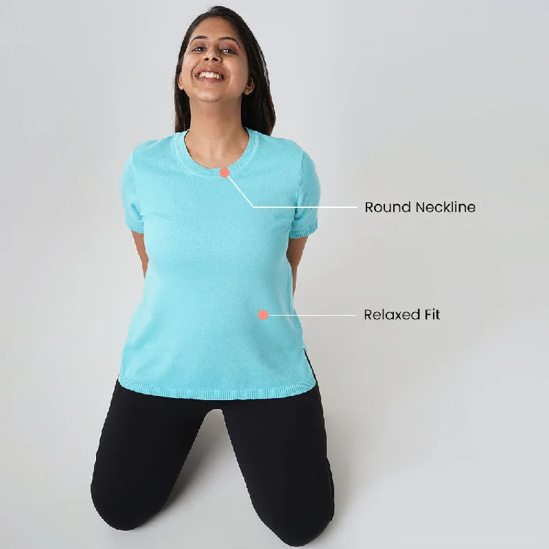 round-neck-half-sleeve-cotton-top