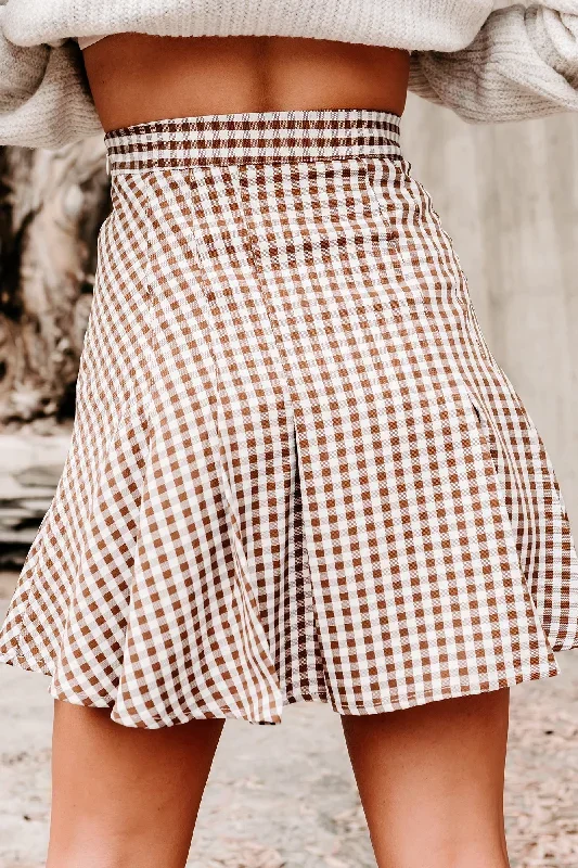 schooled-ya-gingham-flared-mini-skirt-brown