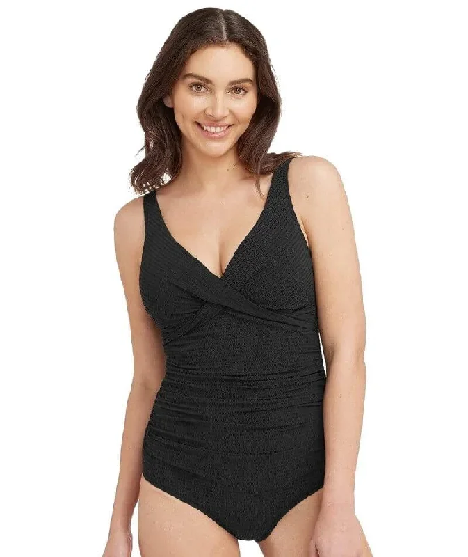 Sea Level Messina Cross Front B-DD Cup One Piece Swimsuit - Black