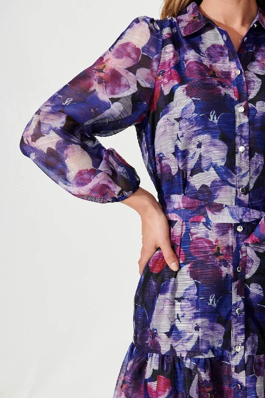 streisand-shirt-dress-in-purple-multi-floral