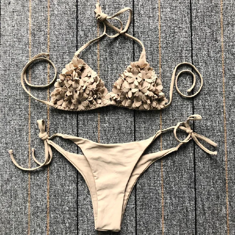 Stunning Floral Triangle Bikini