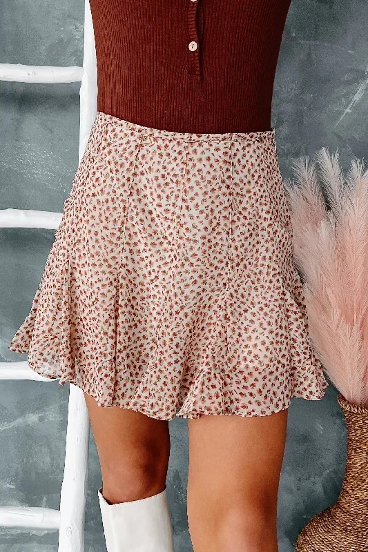 thriving-love-ruffled-floral-skort-beige