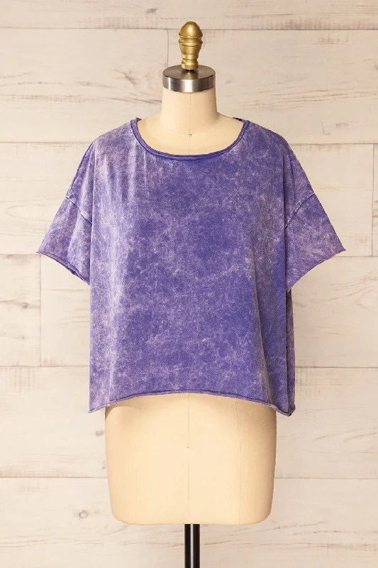 Turin Purple | Oversized Faded T-Shirt