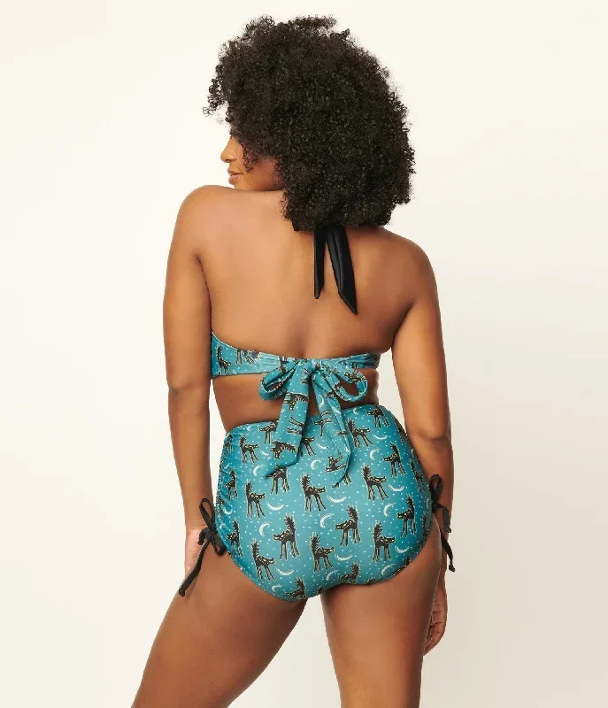blue/cat print blue/cat print