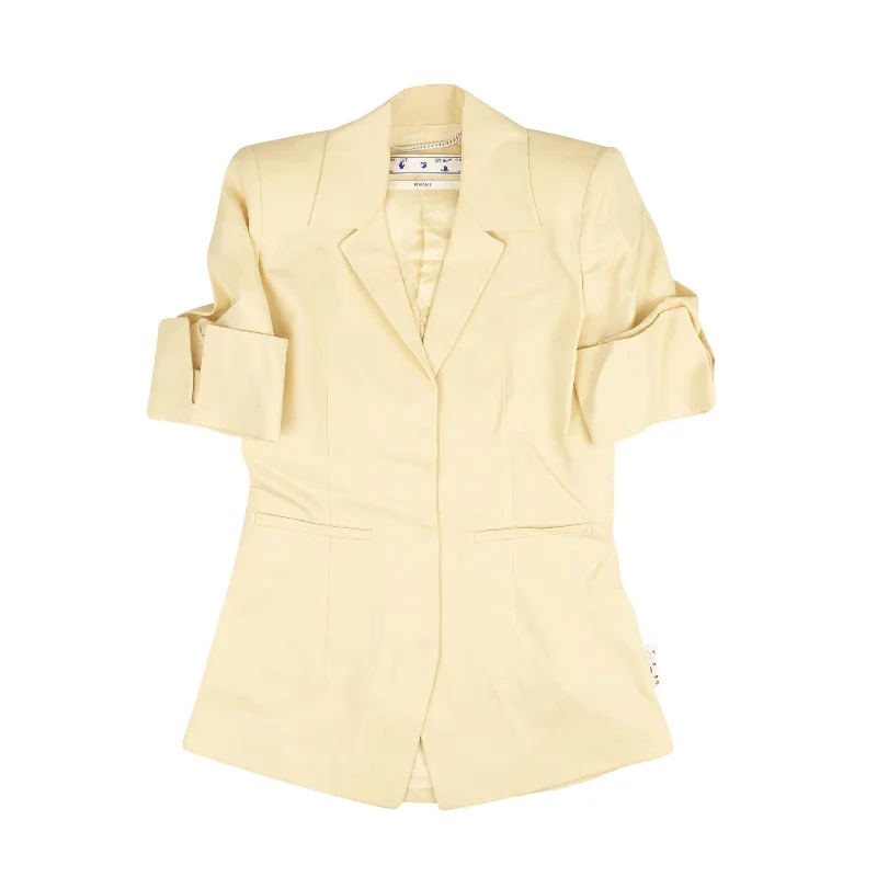 Yellow Gabardine Sailor Jacket