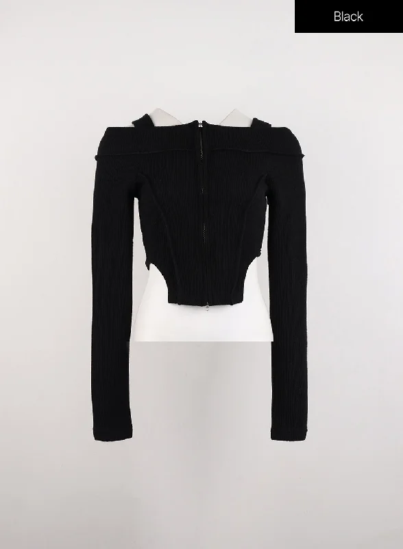 zip-cut-out-off-shoulder-crop-sweater-id306